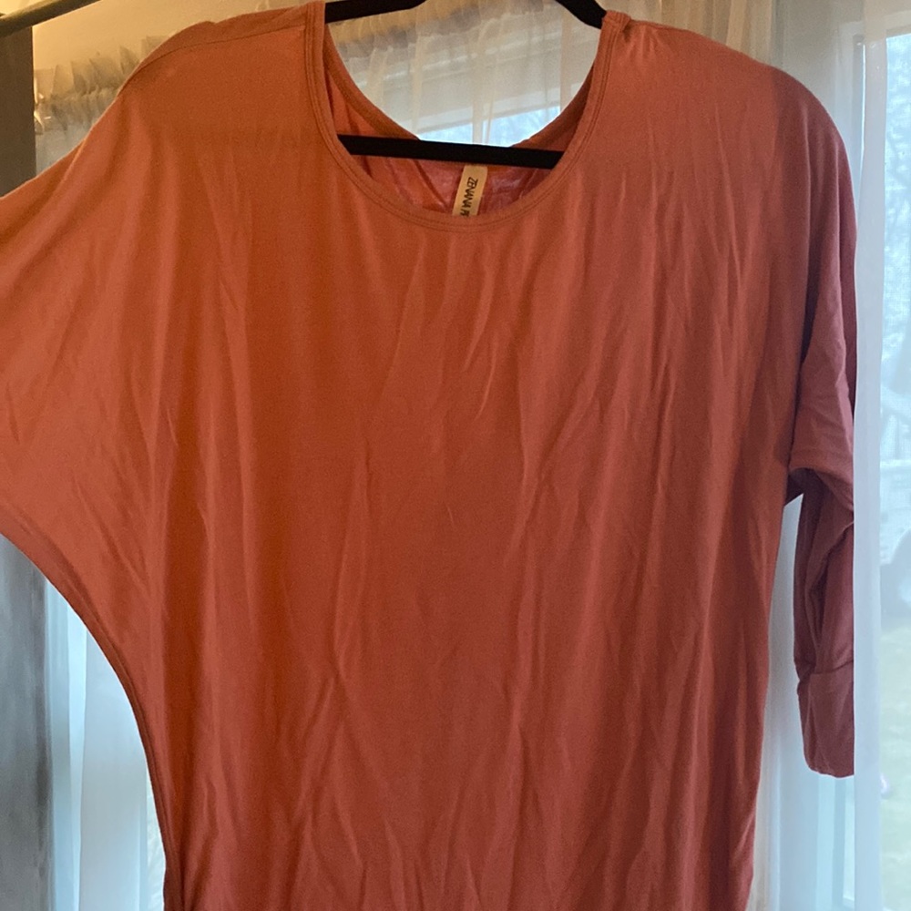 Scoop neck mauve